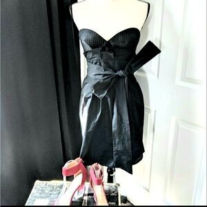 BCBGMaxAzria Jacquard Strapless Cocktail Dress